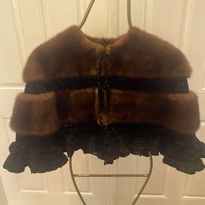 Christian Lacroix stunning runway mink cape